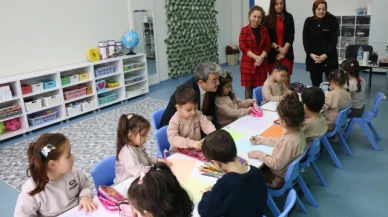Müdür Türkmen, Minik Öğrencilerle Buluştu