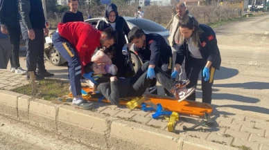 Otomobil ile kamyonet çarpıştı: 2 yaralı