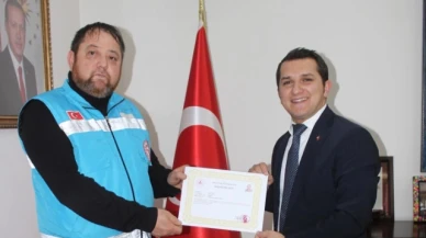 Sağlık Personeli "Başarı Belgesi" İle Ödüllendirildi