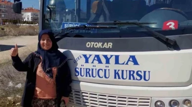 59 yaşında, arkadaşlarına inat otobüs ehliyeti aldı