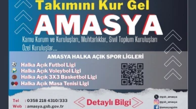 Amasya’da Halka Açık Spor Ligleri Düzenlenecek