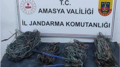 Amasya’da Kablo Hırsızları Yakalandı