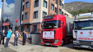 Amasya’dan İdlib’e İki Tır İnsani Yardım Gönderildi