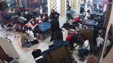Caddedeki silahlı kavgada kıraathane savaş alanına döndü