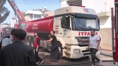 Çatıda çıkan yangın 1 saatte söndürüldü