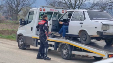 Dur ihtarına uymayan sürücü kovalamaca sonucu yakalandı