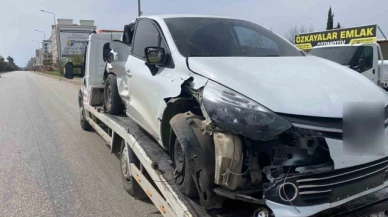 Kazada yaralanan anne kucağında çocukla gözyaşı döktü
