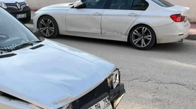 Merzifon'da iki araç çarpıştı: 1 yaralı