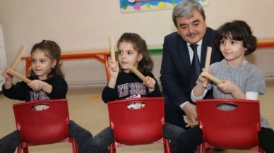 Müdür Türkmen, Anaokulunda Öğrencilerle Bir Araya Geldi