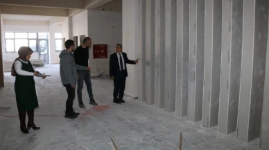 Müdür Türkmen, Okul İnşaatı İncelemelerine Devam Ediyor