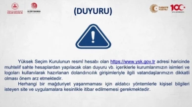 Seçimde Dolandırıcı Hesaplara Dikkat!