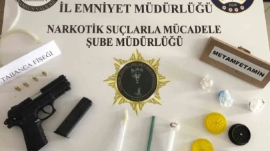 Uyuşturucu ve silahla yakalanan 2 kişi gözaltına alındı
