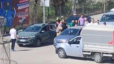 Yol verme tartışmasında yumruklar havada uçuştu