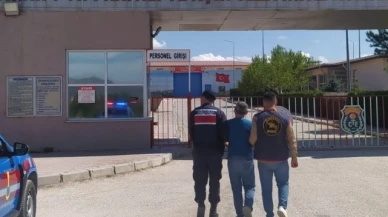 4 yıl 9 ay hapis cezası bulunan şahsı jandarma yakaladı