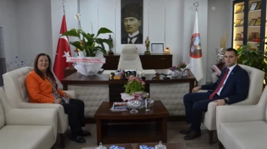 Büyükkaymakcı’dan Başkan Özyol'a Hayırlı Olsun Ziyareti