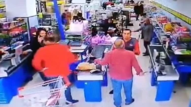 Çorabından çıkardığı bıçakla market çalışanının üzerine yürüdü
