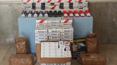 Merzifon'da kaçak tütün ve makaron ele geçirildi
