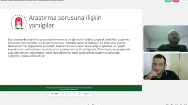 "Nicel Araştırmalarda Yaygın Hatalar" Başlıklı Etkinlik Sona Erdi