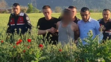 Otluk alanda gizlenen hırsızlık şüphelisi jandarmaya takıldı