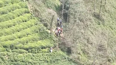 Rize'de ilkel teleferikten düşen 2 kişi ağır yaralandı
