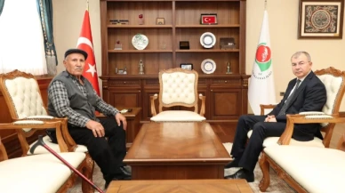 Vali Doruk, Şehit Babasını Makamında Ağırladı