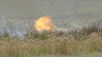 Doğalgaz boru hattında patlama