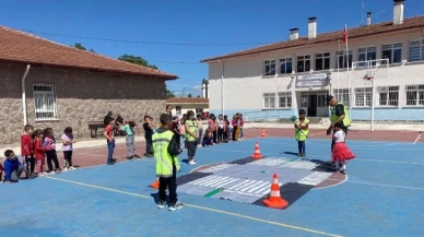 Göynücek’te Öğrencilere Trafik Eğitimi Verildi