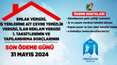 1.Taksit Ödemeleri Bugün Sona Eriyor!