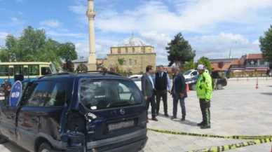 Kazalı Eğitim Aracında İncelemelerde Bulundu