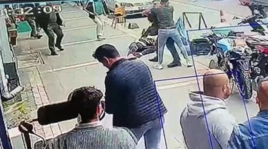 Keserli saldırı kameraya yansıdı