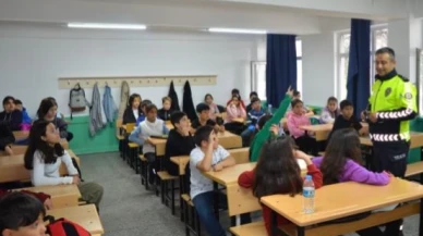 Merzifon’da Öğrencilere Trafik Eğitim Verildi