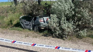 Otomobil şarampole devrildi: 1 ölü, 1 yaralı