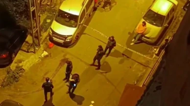 Sokak ortasında silahlı pusu kamerada