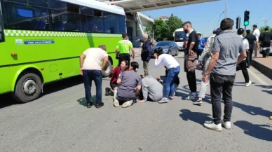 Yolun karşısına geçmek isteyen kadına otomobil çarptı