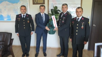 Binbaşı Terbıyık, Kaymakam Güldoğan'ı Ziyaret Etti
