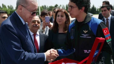 Cumhurbaşkanı Erdoğan, Türkiye'nin ikinci astronotu Atasever'i kabul etti