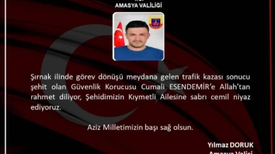 Doruk’tan Şehit Cumali Esendemir İçin Başsağlığı Mesajı!
