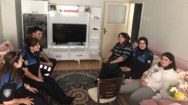 Polislerden Fatmanur'a geçmiş olsun ziyareti