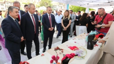 Festivalin ilk etkinliği yöresel eserler sergisi oldu