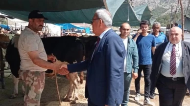 İşbilir, Canlı Hayvan Pazarı'nda İncelemelerde Bulundu