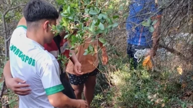 Kayalık bölgeye düşen şahıs yaralandı