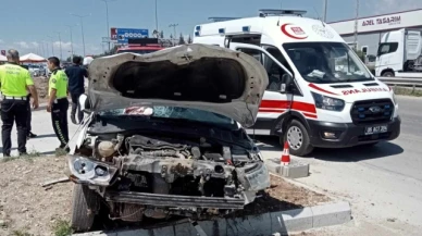 Merzifon'da trafik kazası: 1 ölü, 2 yaralı