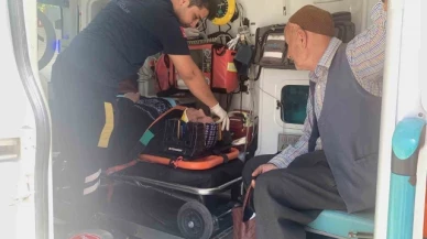Otomobil yaşlı kadına çarpıp kaçtı