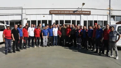 Sevindi, belediye personeli ile bayramlaştı