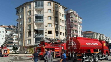 Apartmanda çıkan yangında 6 kişi hastanelik oldu