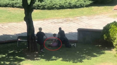 Boşanma aşamasındaki eşini valilik önünde boğmaya çalıştı