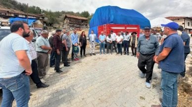 CHP heyetinden doludan etkilenen köylere ziyaret