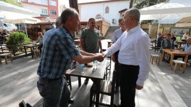 Doruk, Merzifon'da esnaf ve vatandaşlarla buluştu