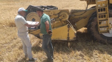 Göynücek'te biçerdöver kontrolleri devam ediyor