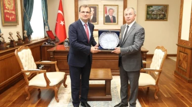 Güldoğan son veda ziyaretini Vali Doruk’a yaptı